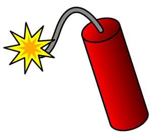 How the 10 Pips a Day Forex Strategy Can Blow Your Trading Account 1 stick of dynamite showing how dangerous 10 pips a day can be